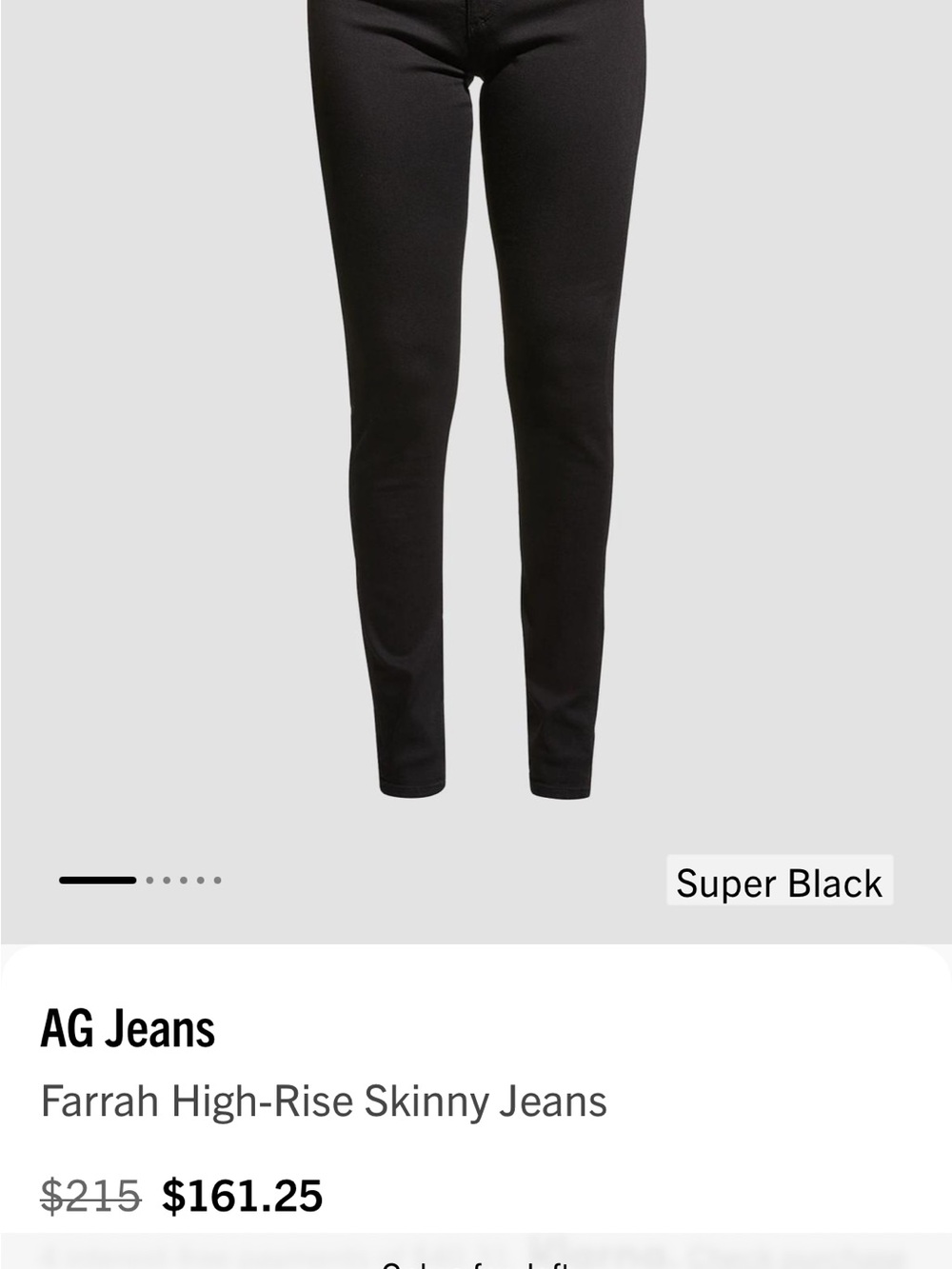 Ag Adriano Goldschmied High-Rise Skinny Jeans - Super Black